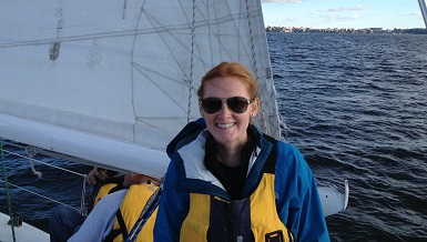 Katy Thostenson on Lake Mendota